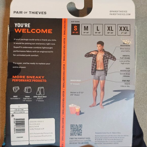 Pair of Thieves Men's Super Fit Faces Boxer Briefs 2pk (S) - Picture 8 of 8